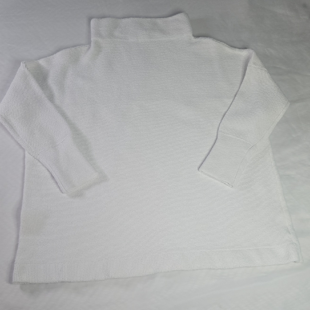 Free People Classic White Turtleneck Sweater